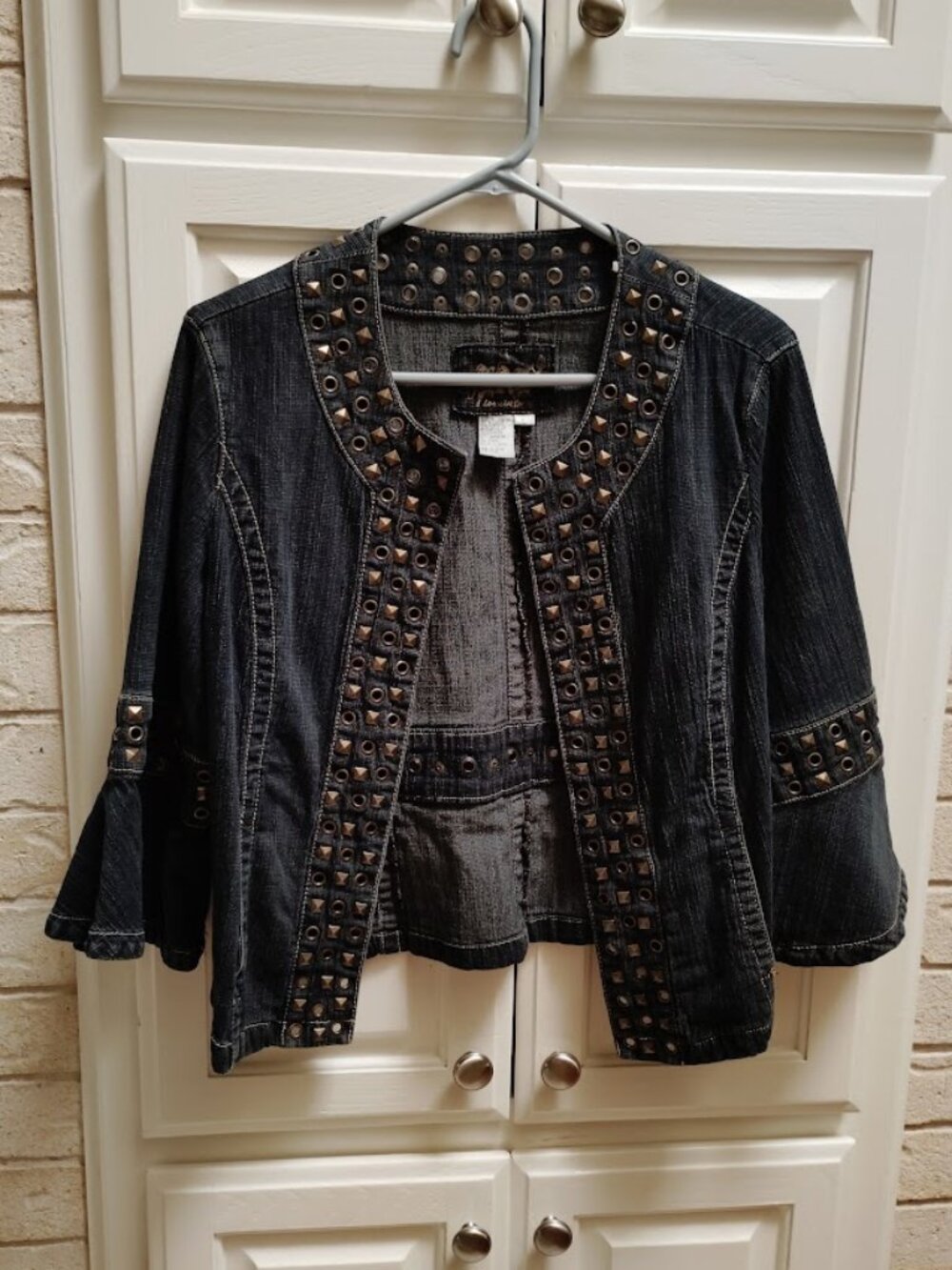 Vintage Live A Little Jean Jacket sz L